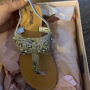 Justfab sandals. Size 5.5. Never worn